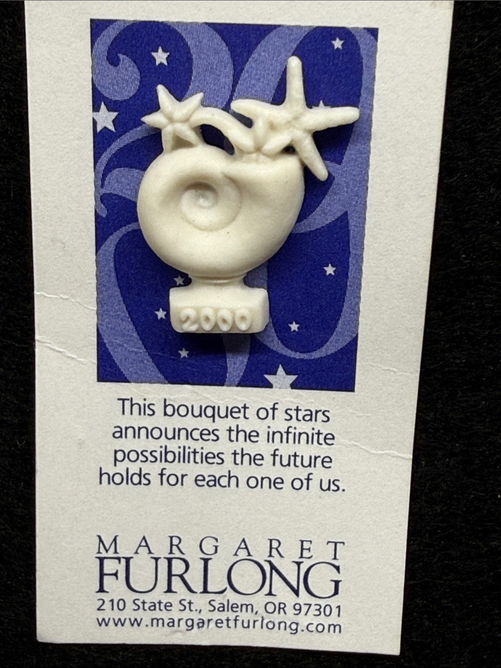 Vintage Margaret Furlong Designs Nautilus Shell and Starfishes Pin - 2000 Rare